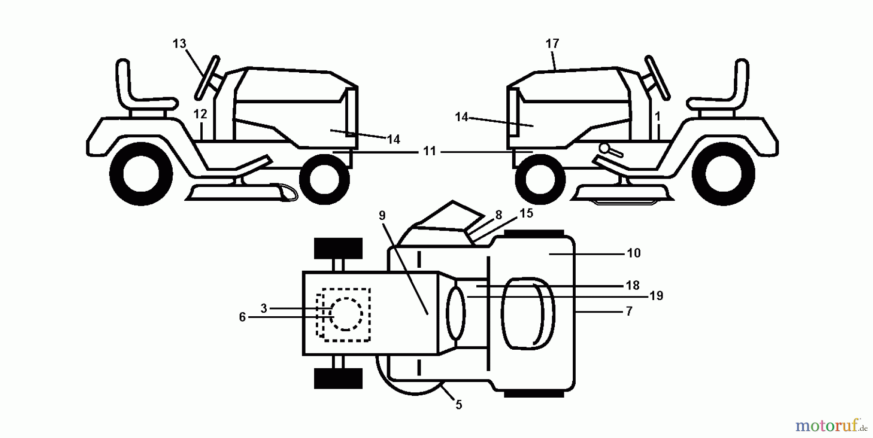 Jonsered Rasen und Garten Traktoren LT2223 A2 (96041011002) - Jonsered Lawn & Garden Tractor (2010-01) DECALS