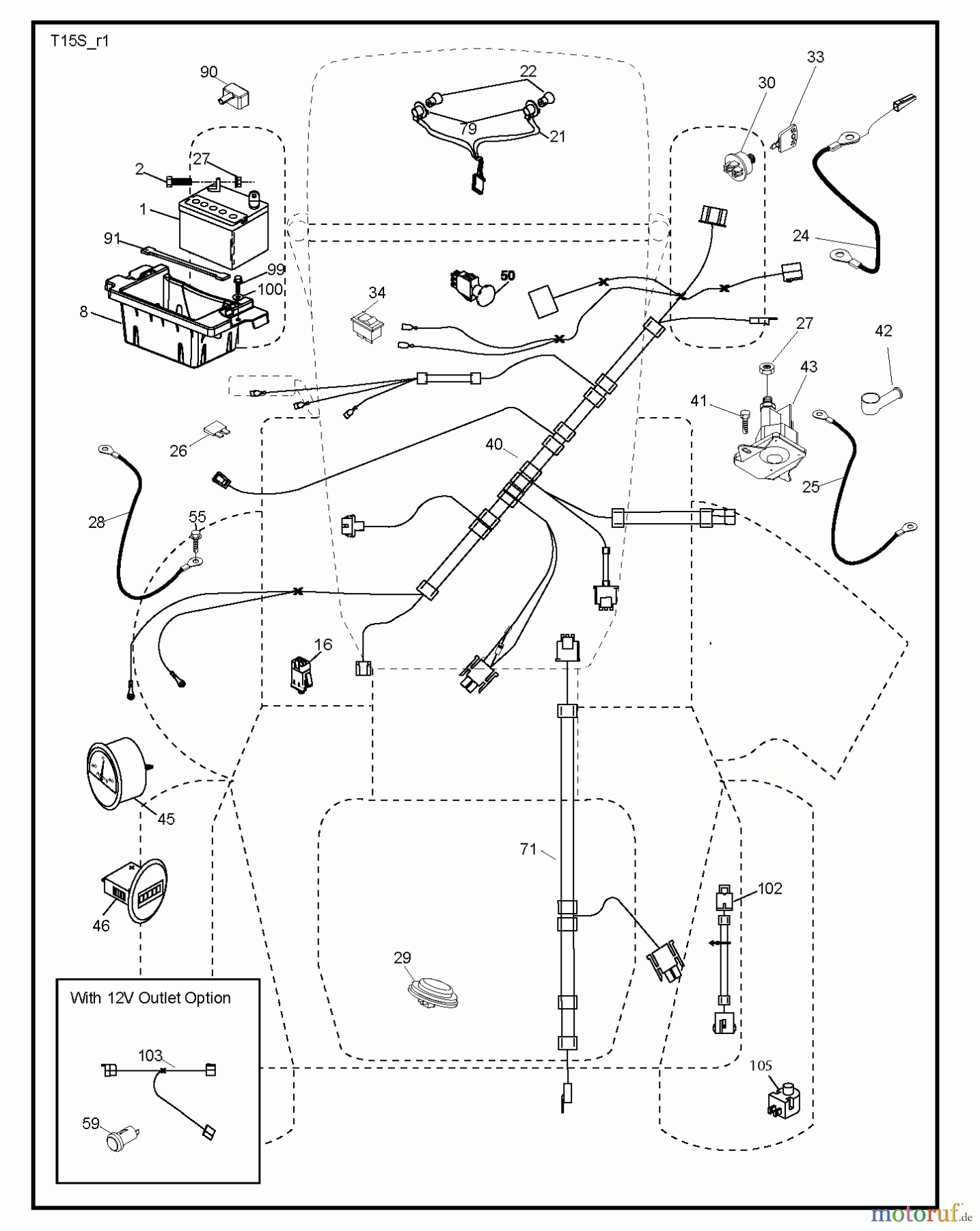 Jonsered Rasen und Garten Traktoren LT2223 A2 (96041011002) - Jonsered Lawn & Garden Tractor (2010-01) ELECTRICAL