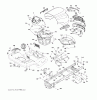 Jonsered LT2223 A2 (96041011003) - Lawn & Garden Tractor (2010-08) Ersatzteile CHASSIS ENCLOSURES