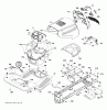 Jonsered LT2223 A2 (96041014403) - Lawn & Garden Tractor (2012-02) Ersatzteile CHASSIS ENCLOSURES