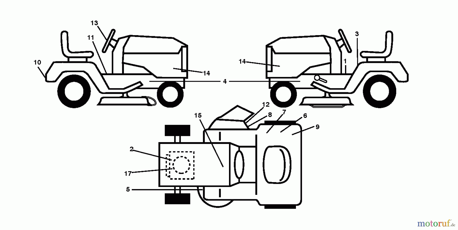 Jonsered Rasen und Garten Traktoren LT2223 A2 (96041014700) - Jonsered Lawn & Garden Tractor (2009-04) DECALS
