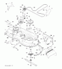 Jonsered LT2223 A2 (96041014700) - Lawn & Garden Tractor (2009-04) Ersatzteile MOWER DECK / CUTTING DECK