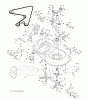 Jonsered LT2223 CMA2 (96061020002) - Lawn & Garden Tractor (2007-09) Ersatzteile MOWER DECK / CUTTING DECK
