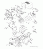 Jonsered LT2223 CMA2 (96061024300) - Lawn & Garden Tractor (2009-01) Ersatzteile CHASSIS ENCLOSURES