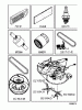 Jonsered LT2223 CMA2 (96061024300) - Lawn & Garden Tractor (2009-01) Ersatzteile FREQUENTLY USED PARTS