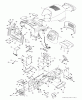 Jonsered LT2223 CMA2 (96061032400) - Lawn & Garden Tractor (2010-11) Ersatzteile CHASSIS ENCLOSURES