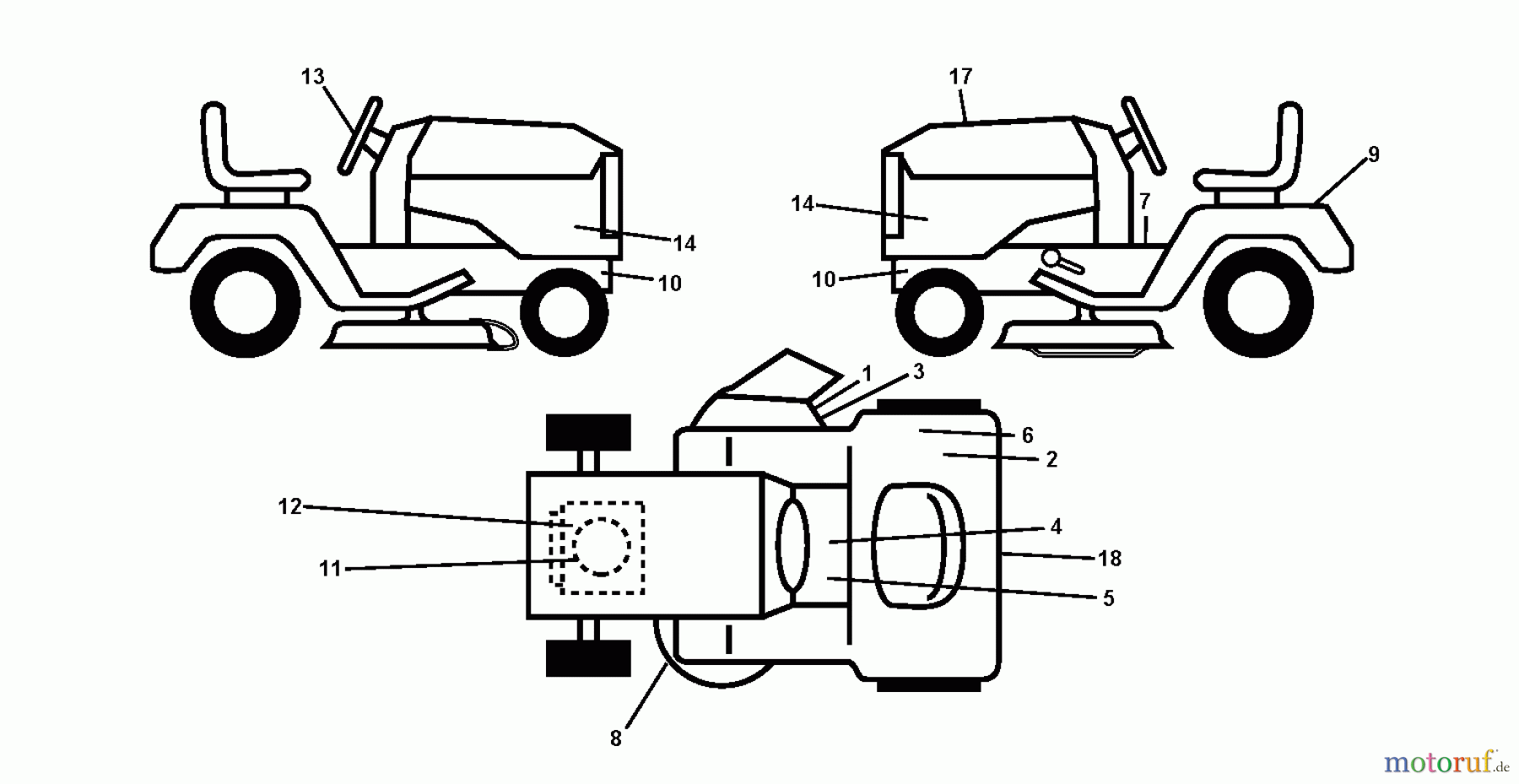 Jonsered Rasen und Garten Traktoren LT2226 A2 (96041014500) - Jonsered Lawn & Garden Tractor (2009-04) DECALS