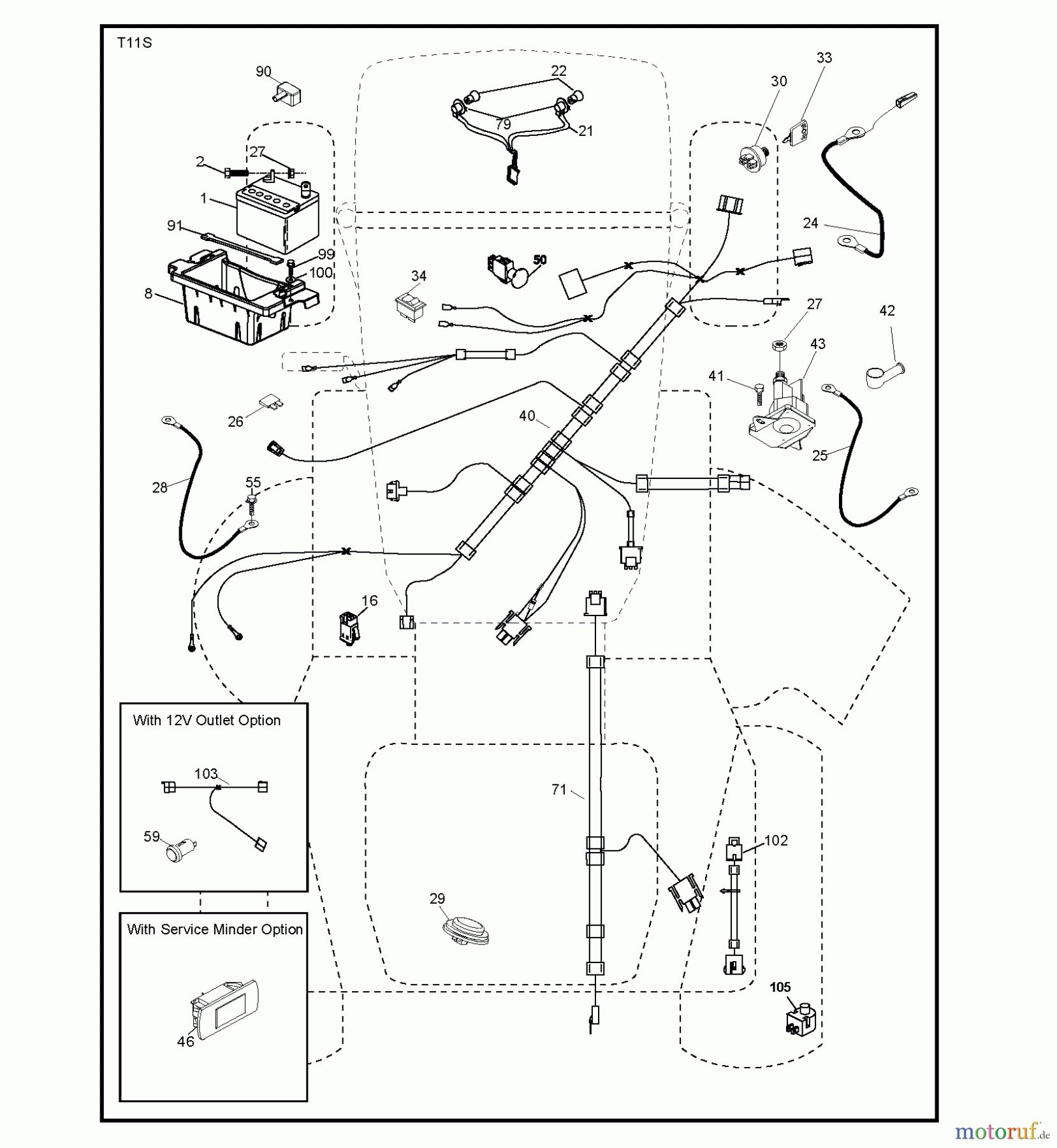Jonsered Rasen und Garten Traktoren LT2226 A2 (96041014500) - Jonsered Lawn & Garden Tractor (2009-04) ELECTRICAL