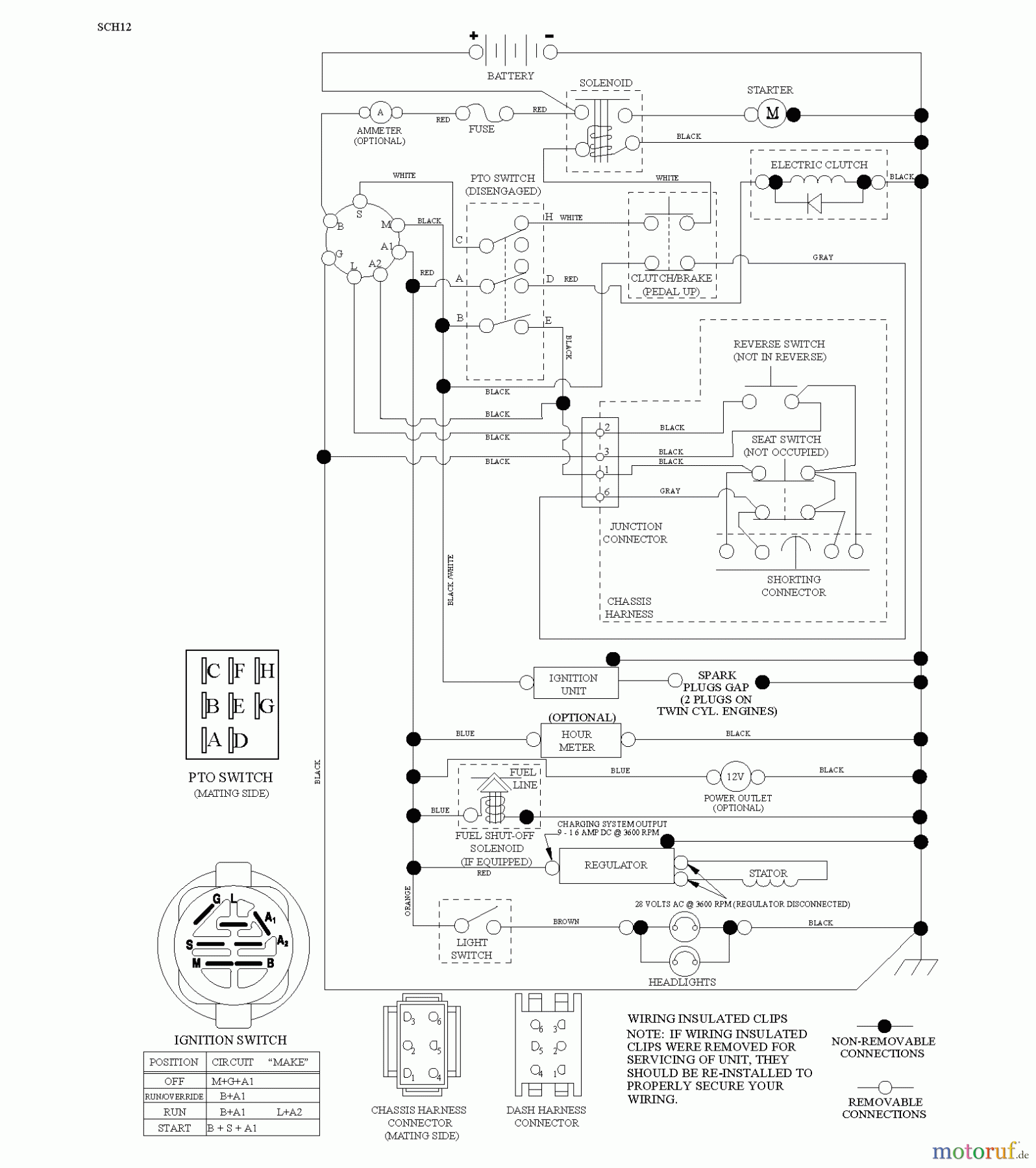  Jonsered Rasen  und Garten Traktoren LT2226 A2 (96041014500) - Jonsered Lawn & Garden Tractor (2009-04) SCHEMATIC