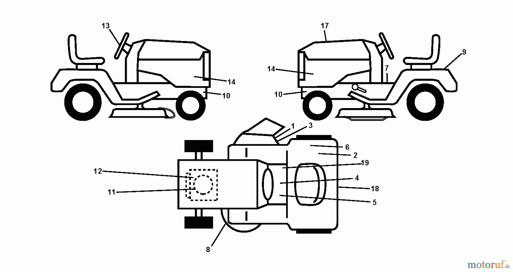  Jonsered Rasen  und Garten Traktoren LT2226 A2 (96041014501) - Jonsered Lawn & Garden Tractor (2010-02) DECALS