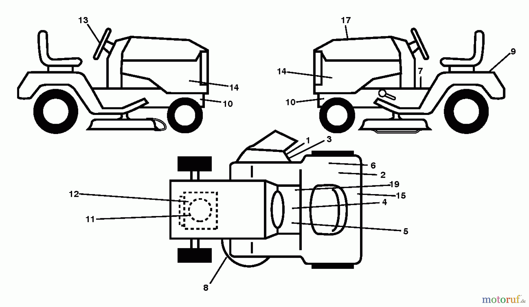  Jonsered Rasen  und Garten Traktoren LT2226 A2 (96041014502) - Jonsered Lawn & Garden Tractor (2012-01) DECALS