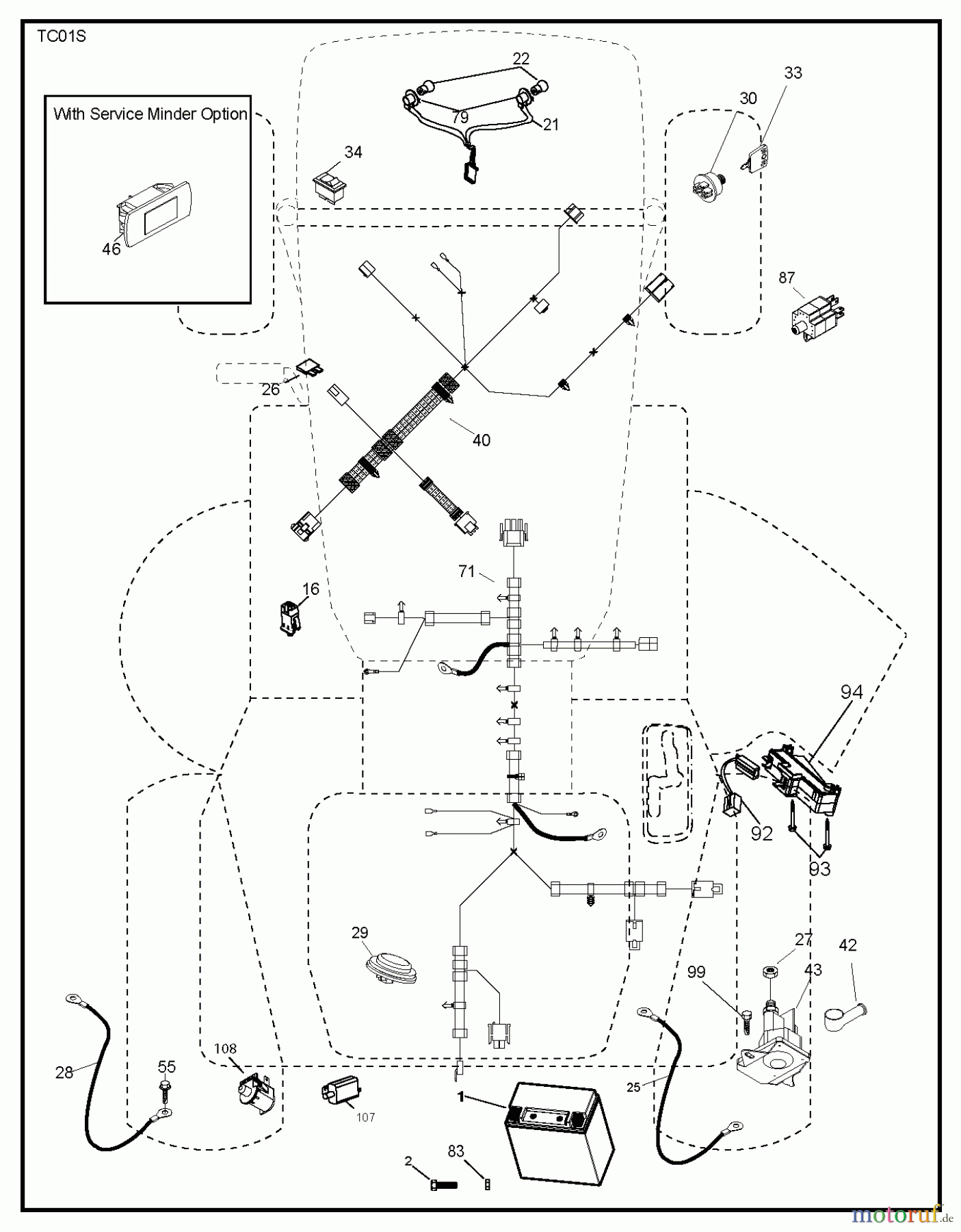 Jonsered Rasen und Garten Traktoren LT2316 CM (96051000400) - Jonsered Lawn & Garden Tractor (2010-12) ELECTRICAL
