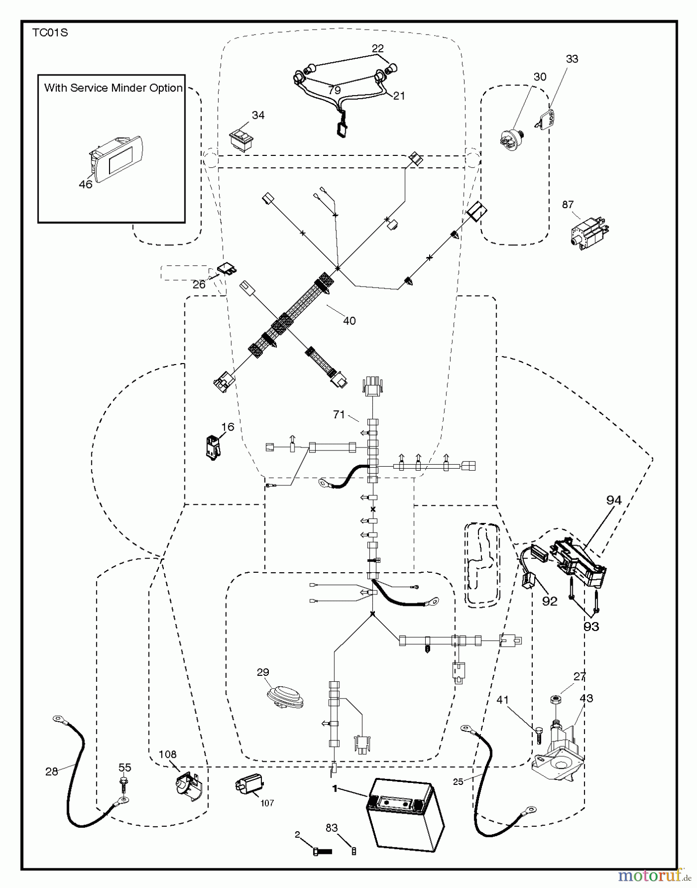 Jonsered Rasen und Garten Traktoren LT2316 CM (96051000401) - Jonsered Lawn & Garden Tractor (2011-08) ELECTRICAL