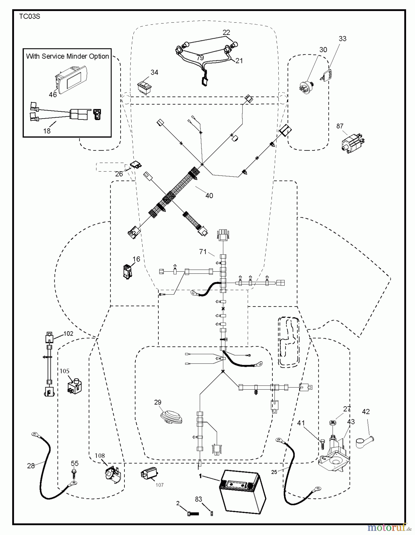 Jonsered Rasen und Garten Traktoren LT2316 CMA2 (96051002200) - Jonsered Lawn & Garden Tractor (2011-01) ELECTRICAL