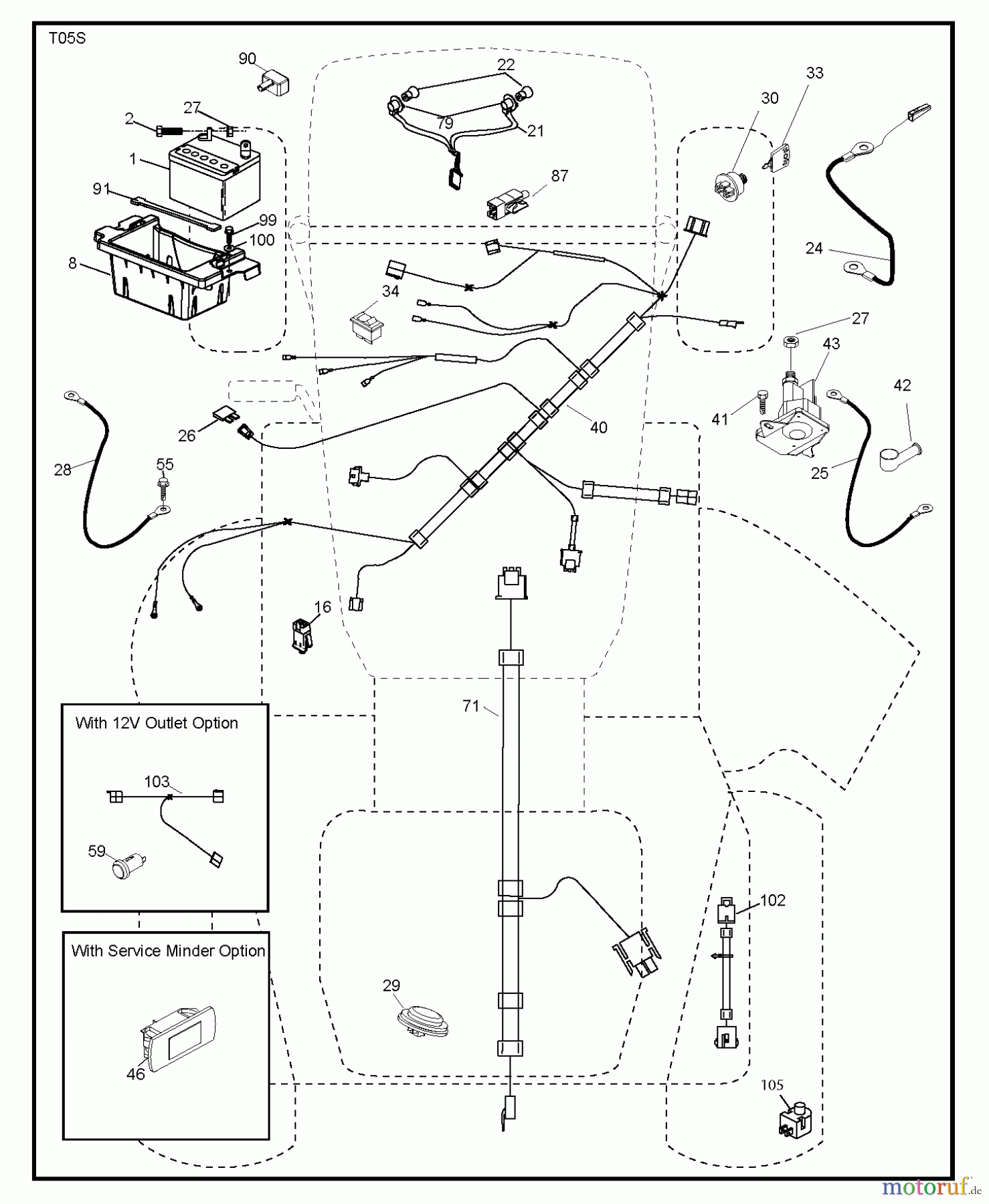  Jonsered Rasen  und Garten Traktoren LT2317 A2 (96041026100) - Jonsered Lawn & Garden Tractor (2011-09) ELECTRICAL