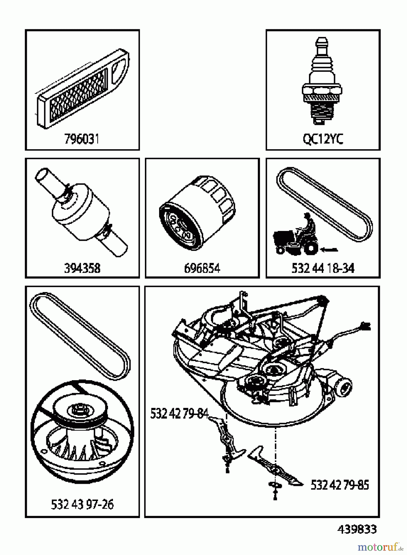 Jonsered Rasen und Garten Traktoren LT2317 CMA (96051000500) - Jonsered Lawn & Garden Tractor (2011-03) ACCESSORIES