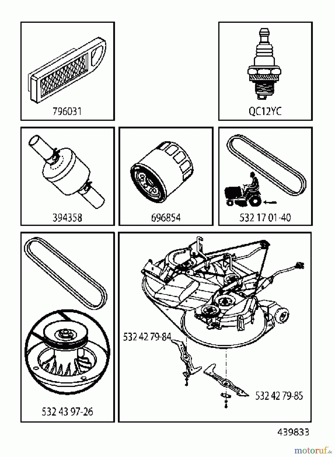 Jonsered Rasen und Garten Traktoren LT2317 CMA (96051002102) - Jonsered Lawn & Garden Tractor (2012-08) ACCESSORIES