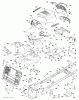 Jonsered LT2317 CMA (96051002102) - Lawn & Garden Tractor (2012-08) Ersatzteile CHASSIS ENCLOSURES