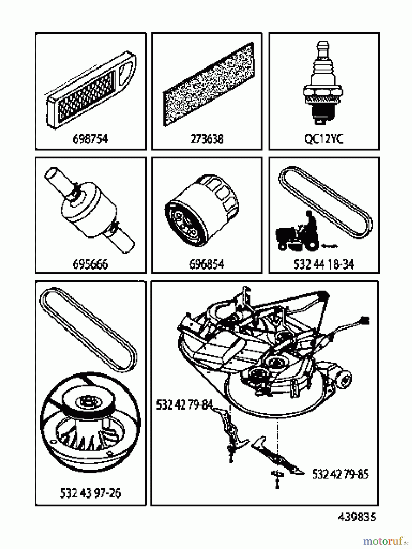 Jonsered Rasen  und Garten Traktoren LT2317 CMA2 (96051004300) - Jonsered Lawn & Garden Tractor (2012-01) ACCESSORIES