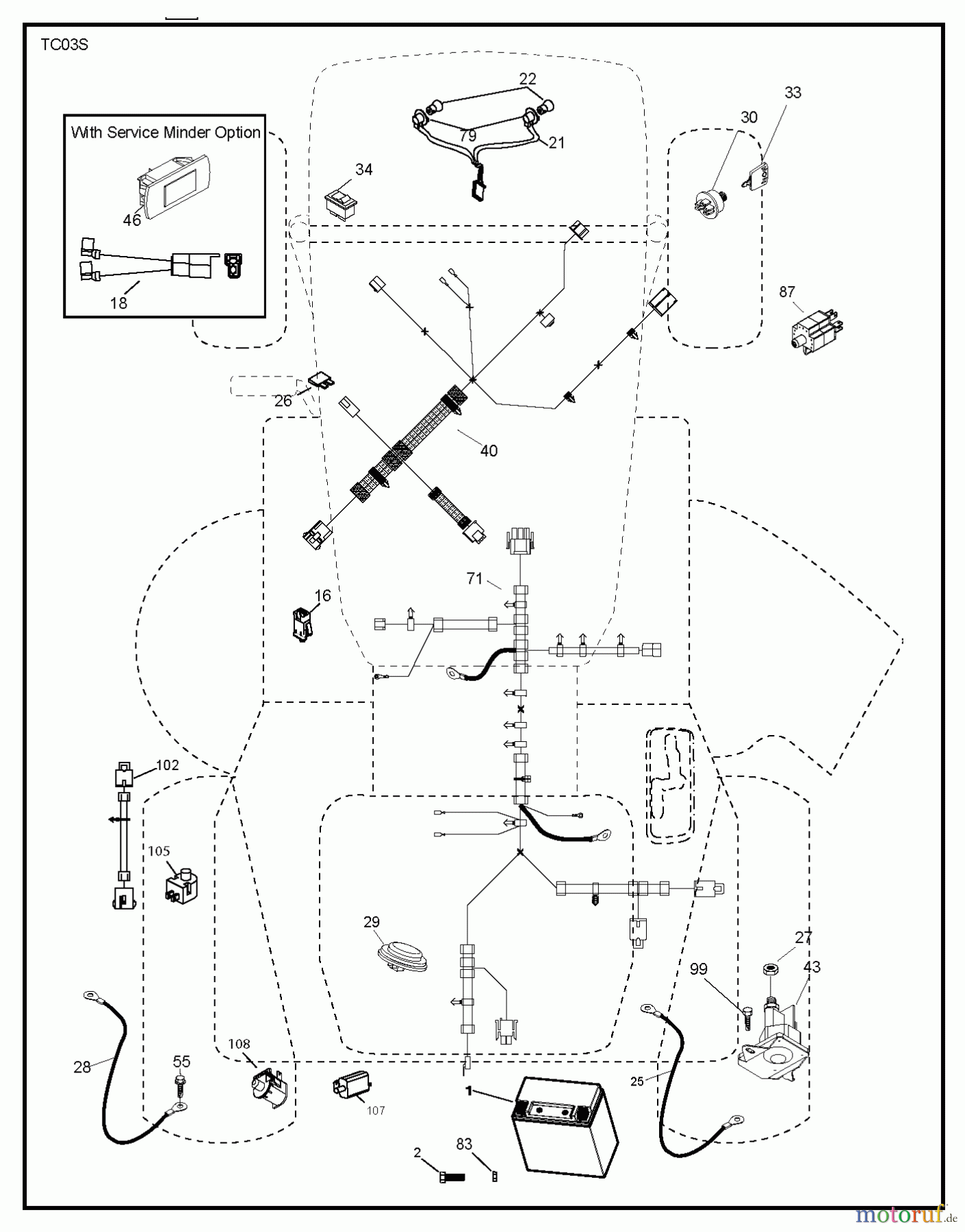 Jonsered Rasen und Garten Traktoren LT2317 CMA2 (96051004400) - Jonsered Lawn & Garden Tractor (2012-01) ELECTRICAL