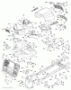 Jonsered LT2317 CMA2 (96051008000) - Lawn & Garden Tractor (2012-09) Ersatzteile CHASSIS ENCLOSURES