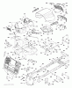 Jonsered LT2317 CMA2 (96051008100) - Lawn & Garden Tractor (2012-10) Ersatzteile CHASSIS ENCLOSURES