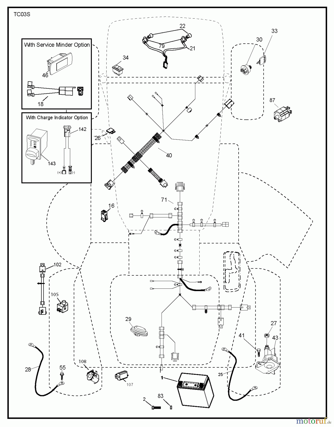  Jonsered Rasen  und Garten Traktoren LT2317 CMA2 (96051008101) - Jonsered Lawn & Garden Tractor (2013-01) ELECTRICAL