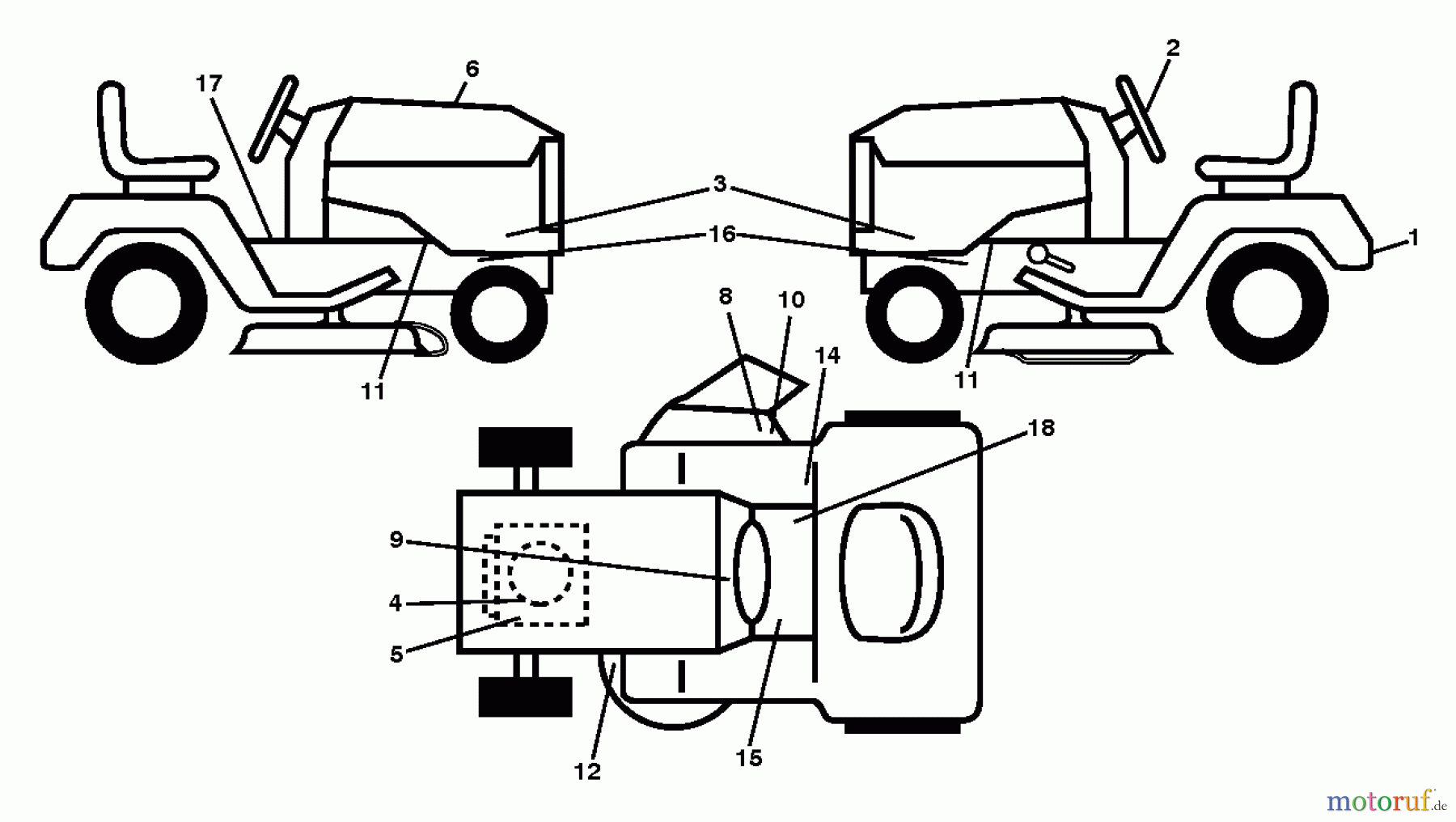 Jonsered Rasen und Garten Traktoren LT2320 A2 (96041032100) - Jonsered Lawn & Garden Tractor (2013-06) DECALS