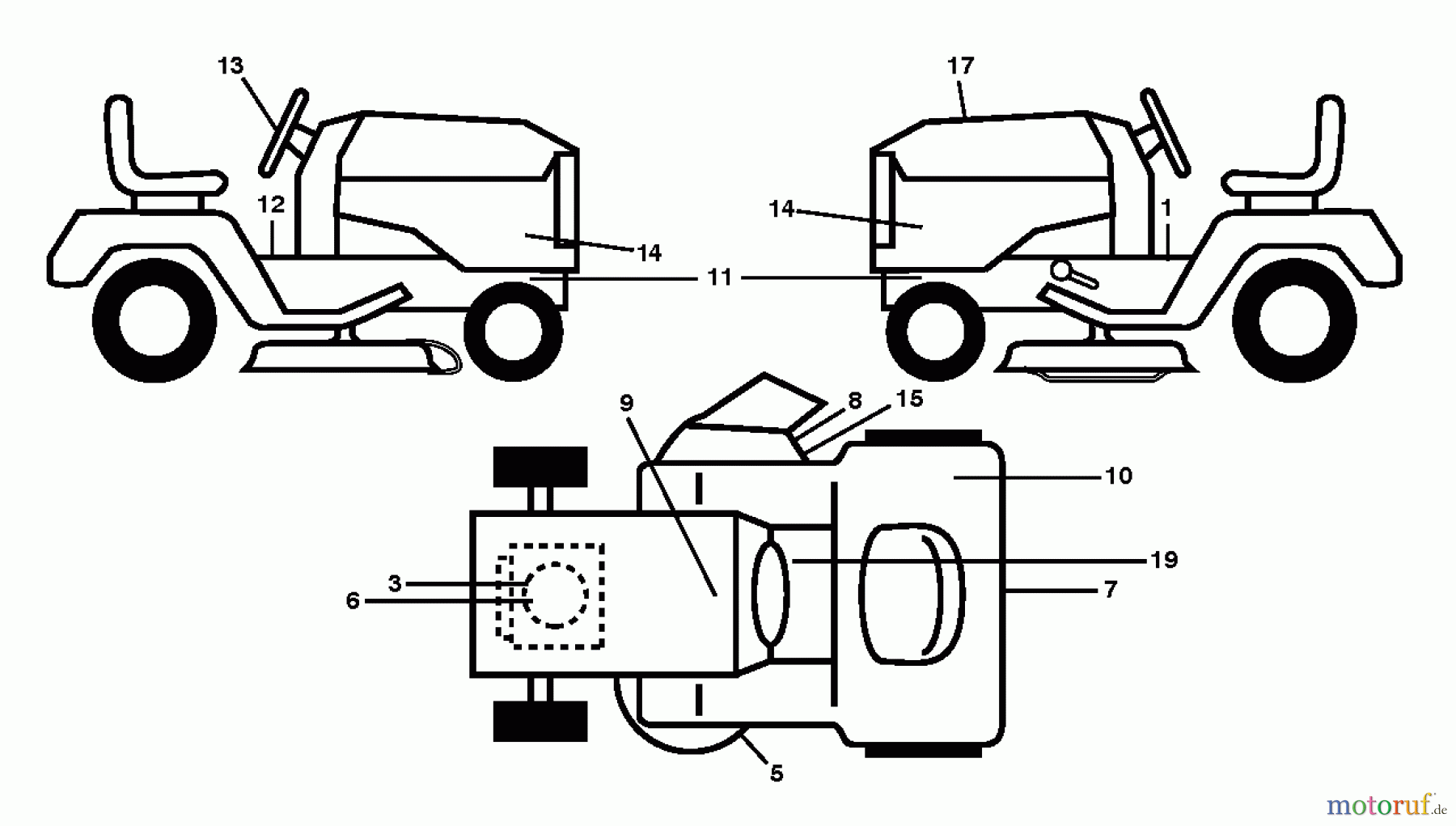Jonsered Rasen und Garten Traktoren LT2320 A2 (96041034700) - Jonsered Lawn & Garden Tractor (2013-06) DECALS