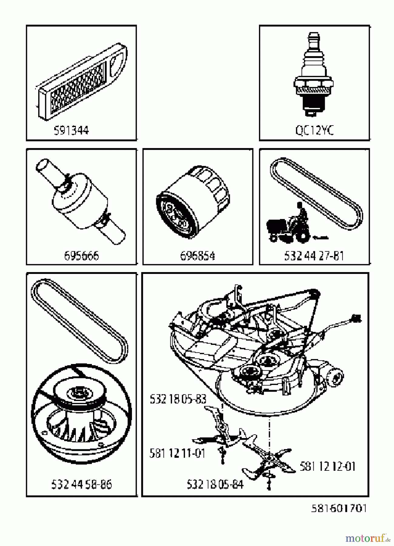 Jonsered Rasen und Garten Traktoren LT2320 CMA2 (96051007200) - Jonsered Lawn & Garden Tractor (2012-11) FREQUENTLY USED PARTS