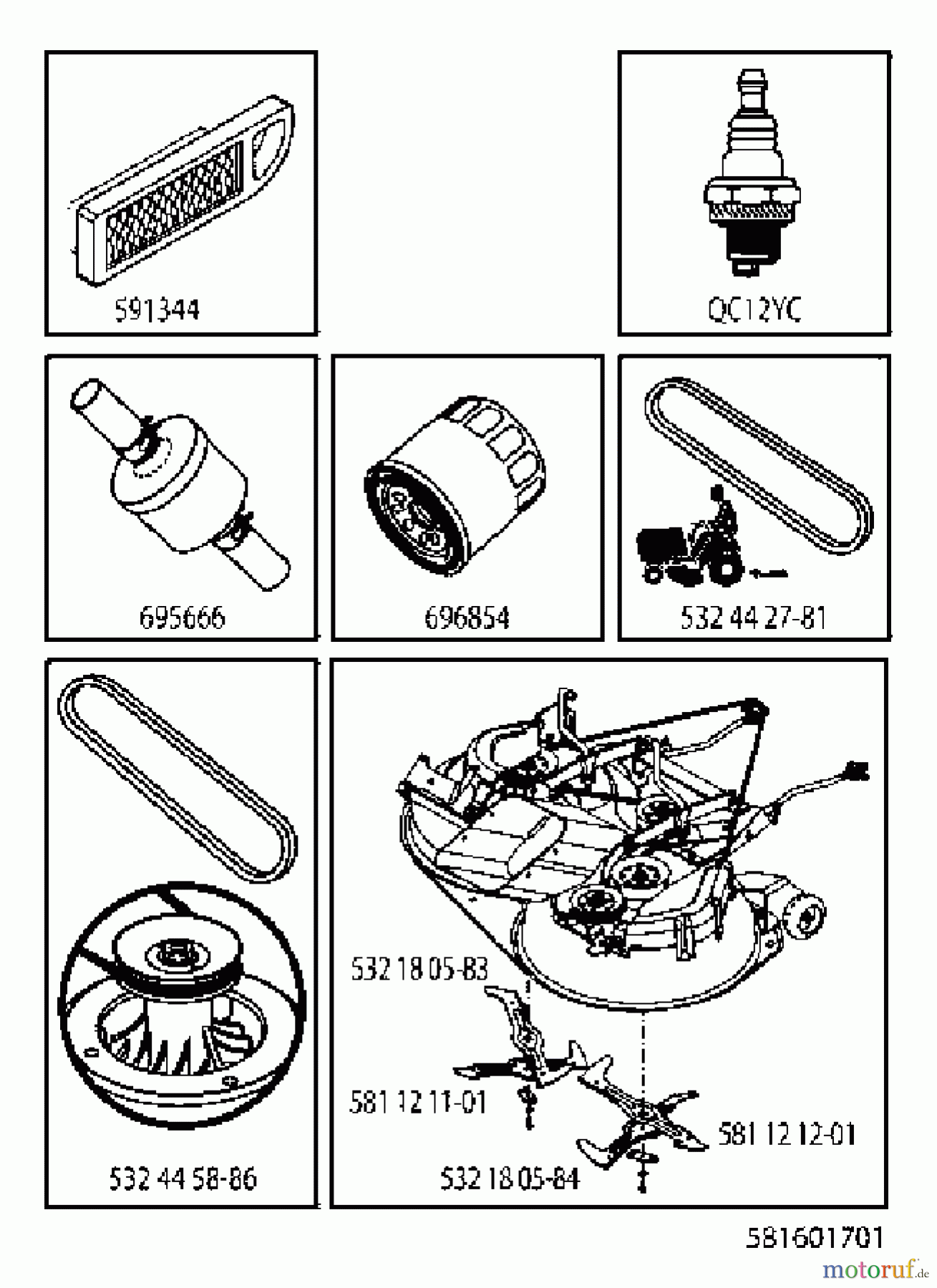 Jonsered Rasen und Garten Traktoren LT2320 CMA2 (96051007300) - Jonsered Lawn & Garden Tractor (2012-11) ACCESSORIES