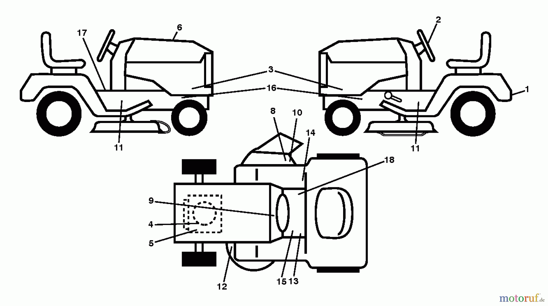 Jonsered Rasen und Garten Traktoren LT2323 A2 (96041026300) - Jonsered Lawn & Garden Tractor (2012-01) DECALS