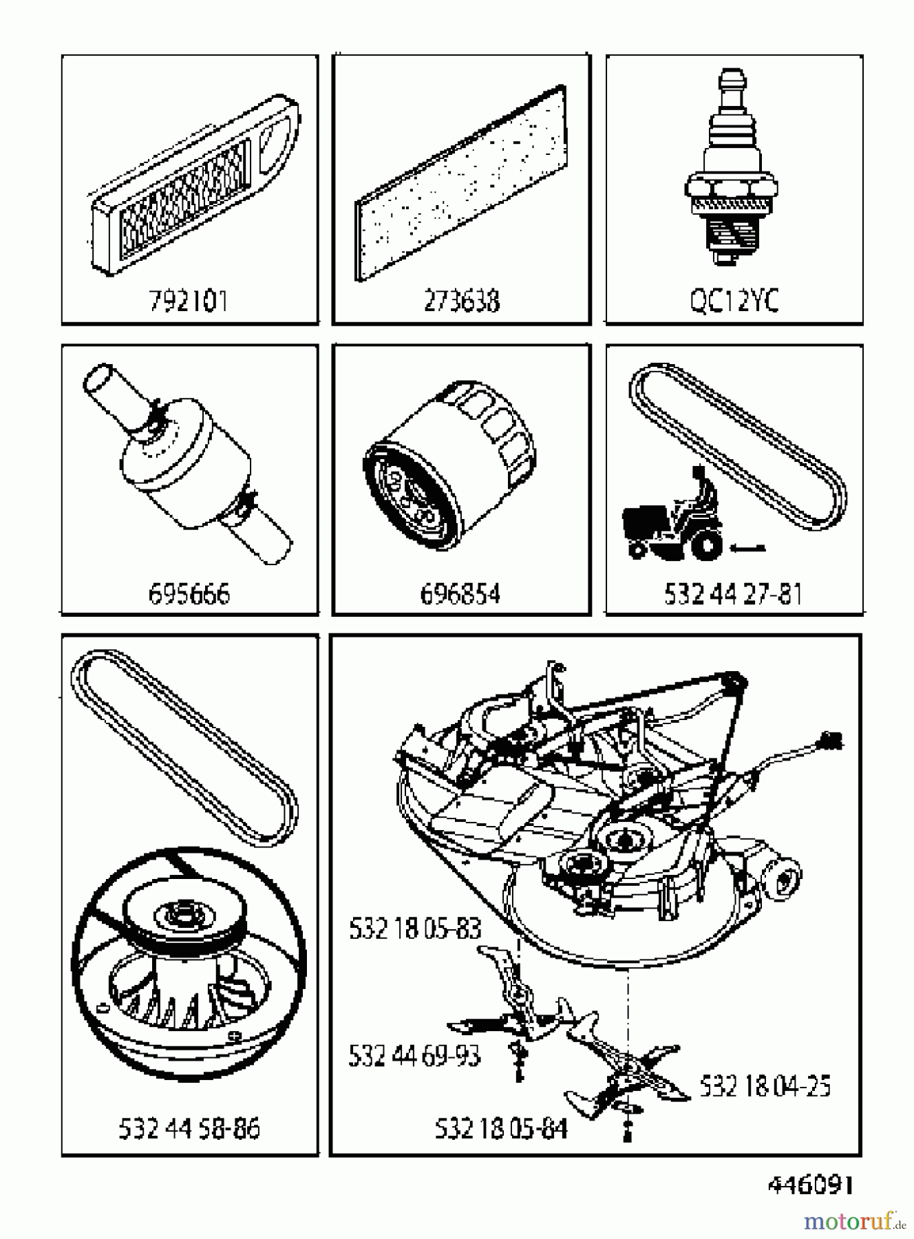 Jonsered Rasen und Garten Traktoren LT2323 CMA2 (96051004800) - Jonsered Lawn & Garden Tractor (2012-03) ACCESSORIES