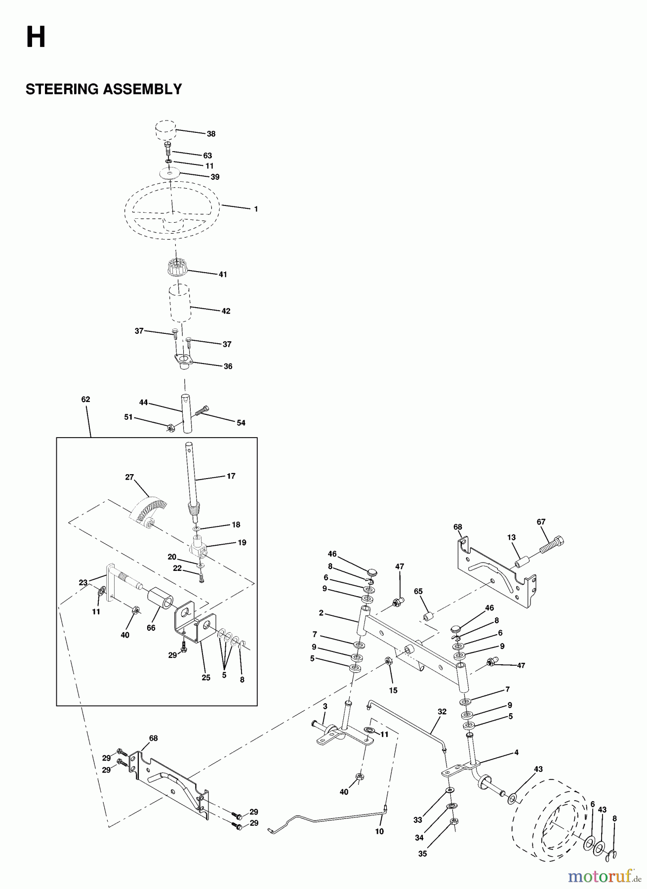 Jonsered Rasen und Garten Traktoren LTH13 - Jonsered 42
