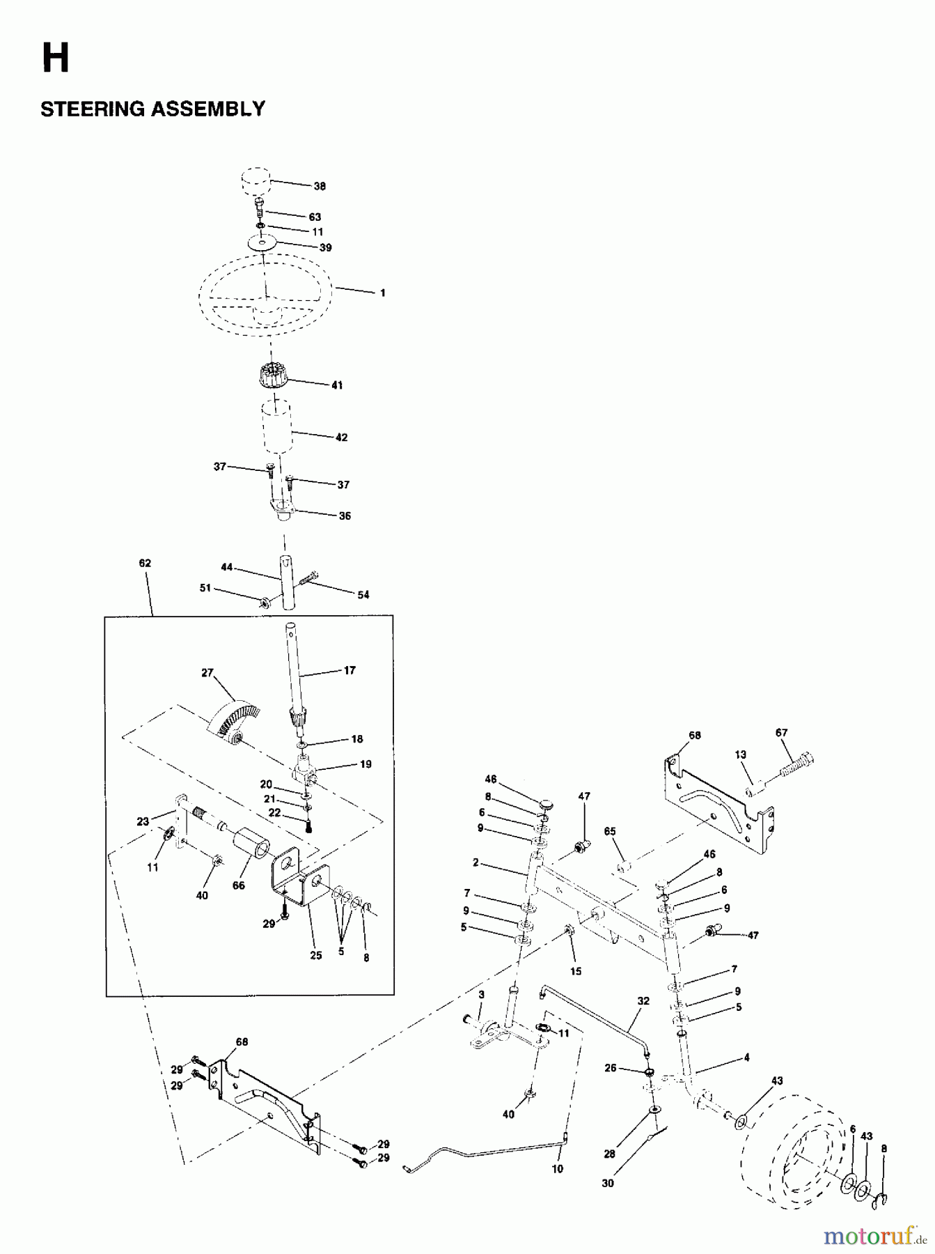  Jonsered Rasen  und Garten Traktoren LTH15 (954130004) - Jonsered 42