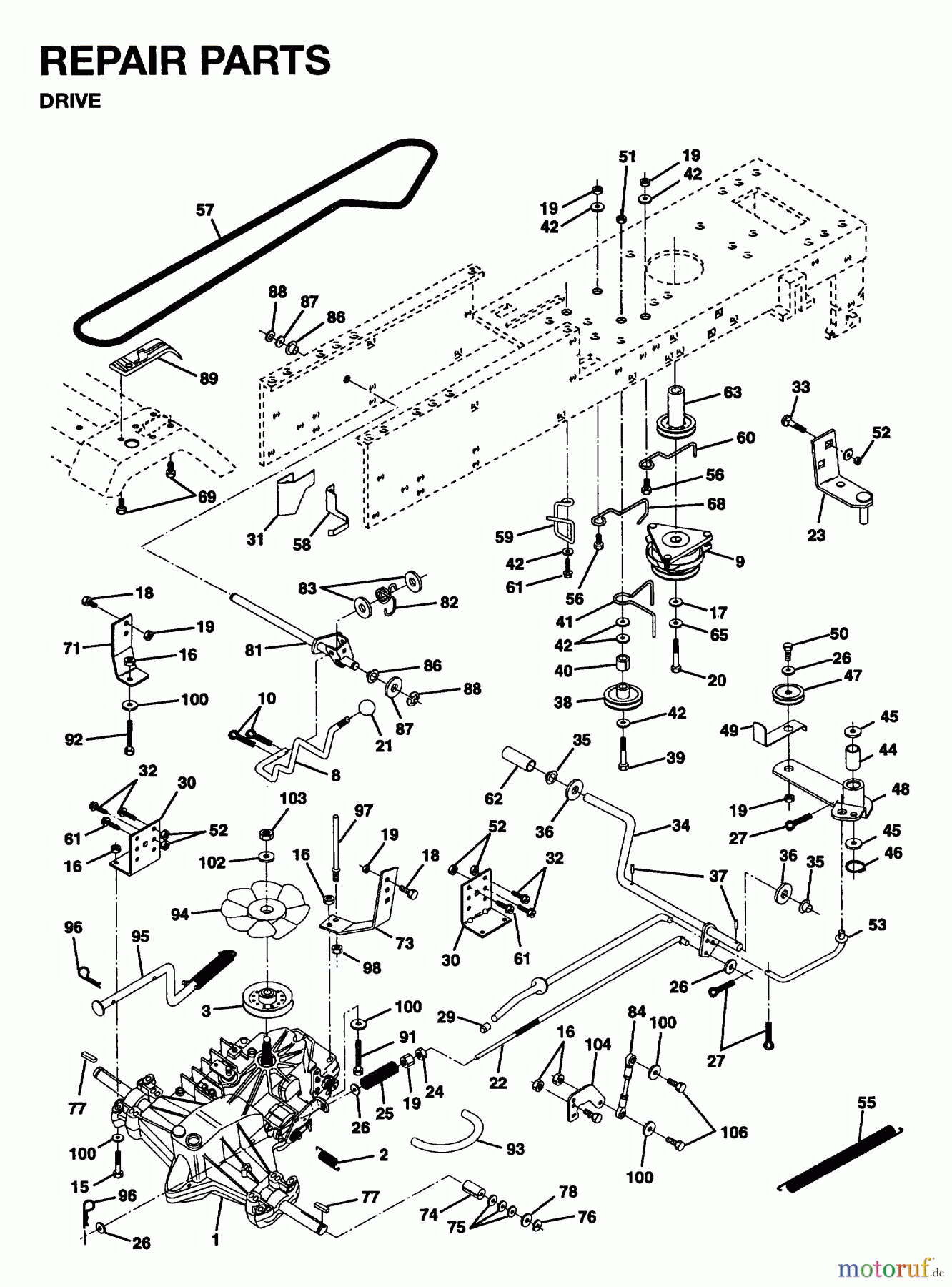  Jonsered Rasen  und Garten Traktoren YTH16 - Jonsered 42