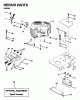 Jonsered YTH16 - 42" Lawn & Garden Tractor (1995-01) Ersatzteile ENGINE CUTTING EQUIPMENT