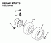 Jonsered YTH16 - 42" Lawn & Garden Tractor (1995-01) Ersatzteile WHEELS TIRES