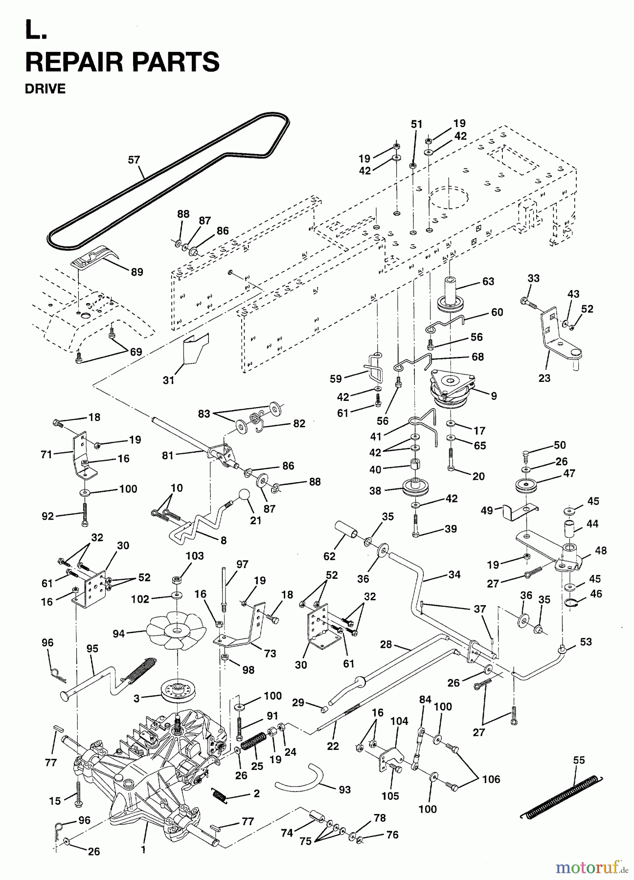 Jonsered Rasen und Garten Traktoren YTH18 (954003471) - Jonsered 46