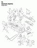 Jonsered YTH18 (954003471) - 46" Lawn & Garden Tractor (1996-01) Ersatzteile MOWER DECK / CUTTING DECK