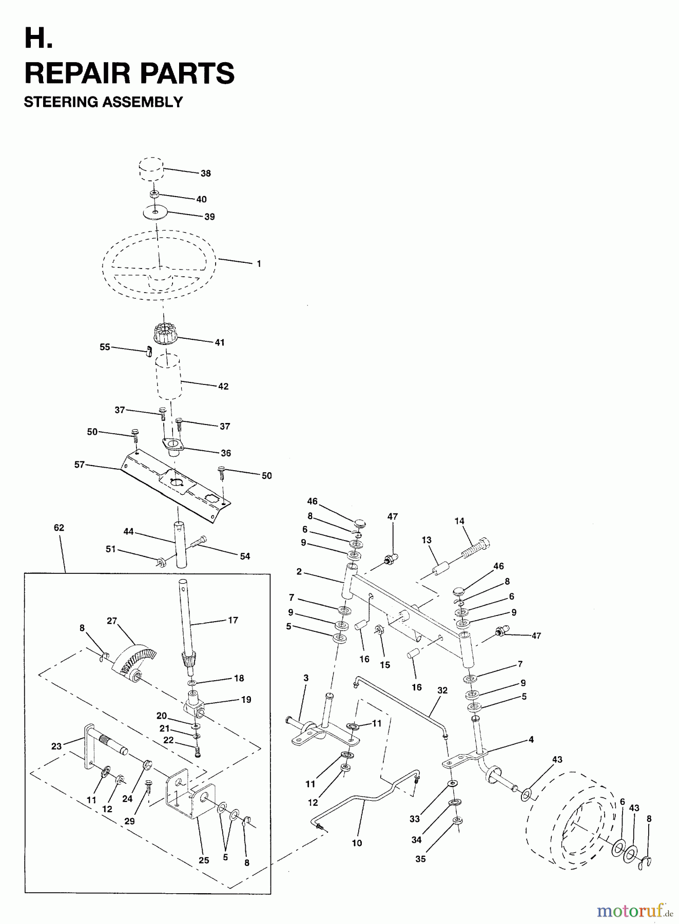 Jonsered Rasen und Garten Traktoren YTH18 (954003471) - Jonsered 46