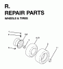 Jonsered YTH18 (954003471) - 46" Lawn & Garden Tractor (1996-01) Ersatzteile WHEELS TIRES