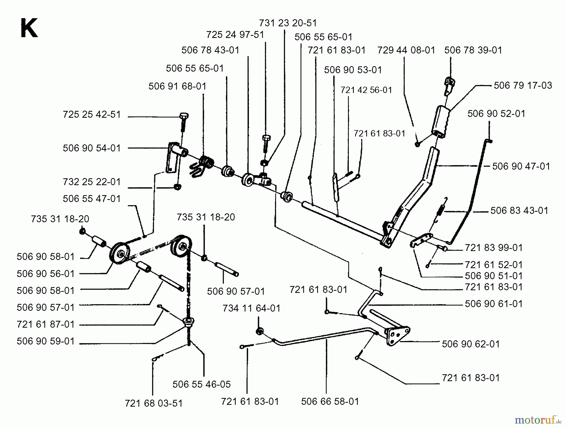 Jonsered Reitermäher FR13 (85CM) - Jonsered Rear-Engine Riding Mower (1997-01) CONTROLS #1