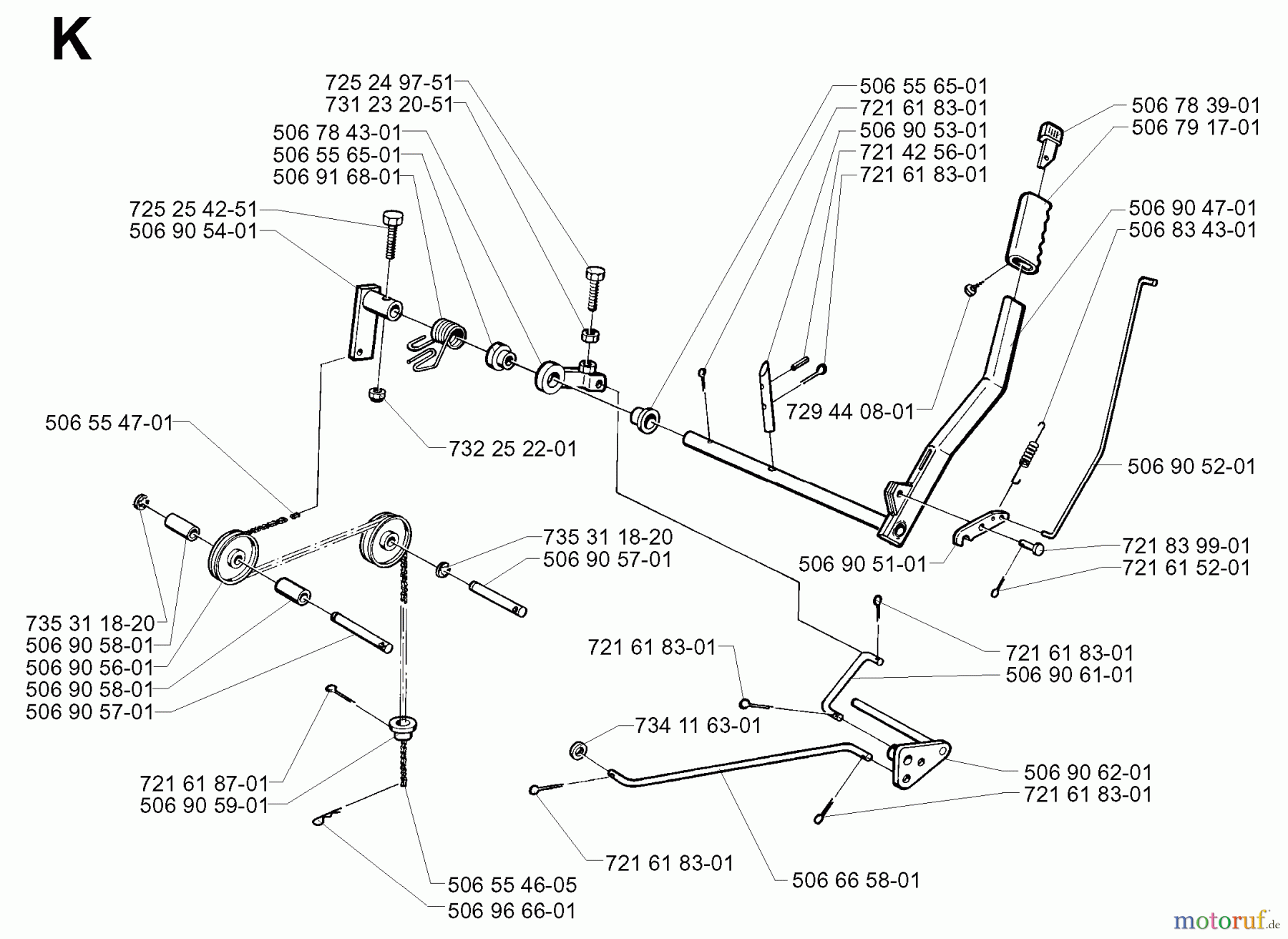  Jonsered Reitermäher FR13 - Jonsered Rear-Engine Riding Mower (2000-02) CONTROLS #2