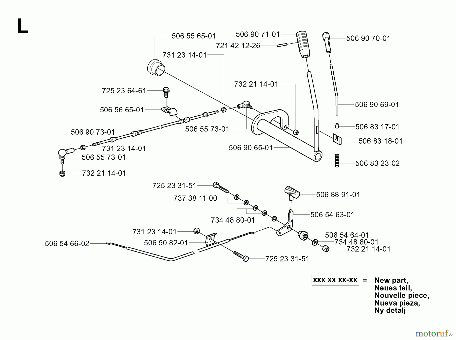 Jonsered Reitermäher FR2111 (953535101) - Jonsered Rear-Engine Riding Mower (2006-01) CONTROLS #2
