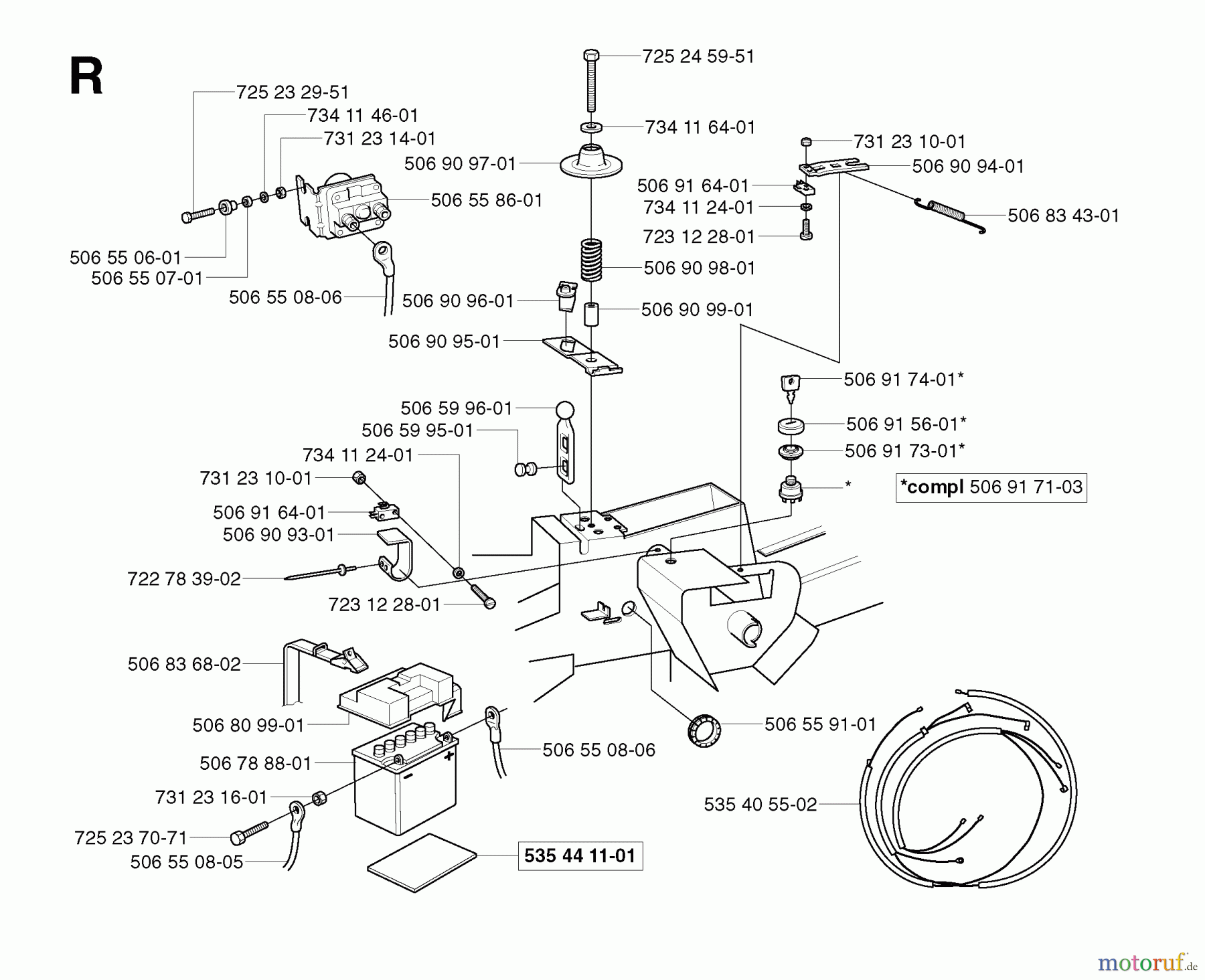 Jonsered Reitermäher FR2111 - Jonsered Rear-Engine Riding Mower (2003-01) ELECTRICAL