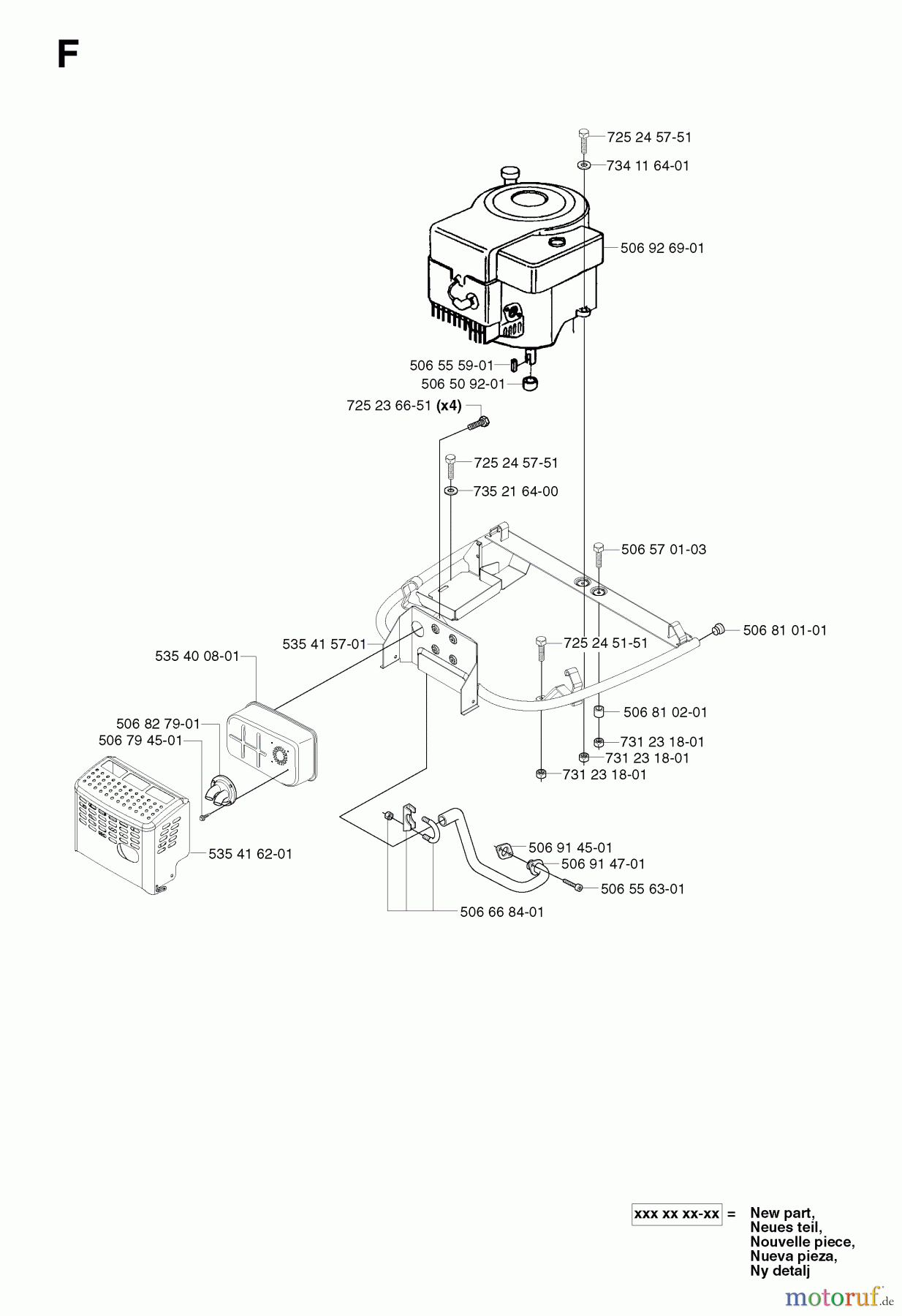 Jonsered Reitermäher FR2111 - Jonsered Rear-Engine Riding Mower (2003-01) ENGINE