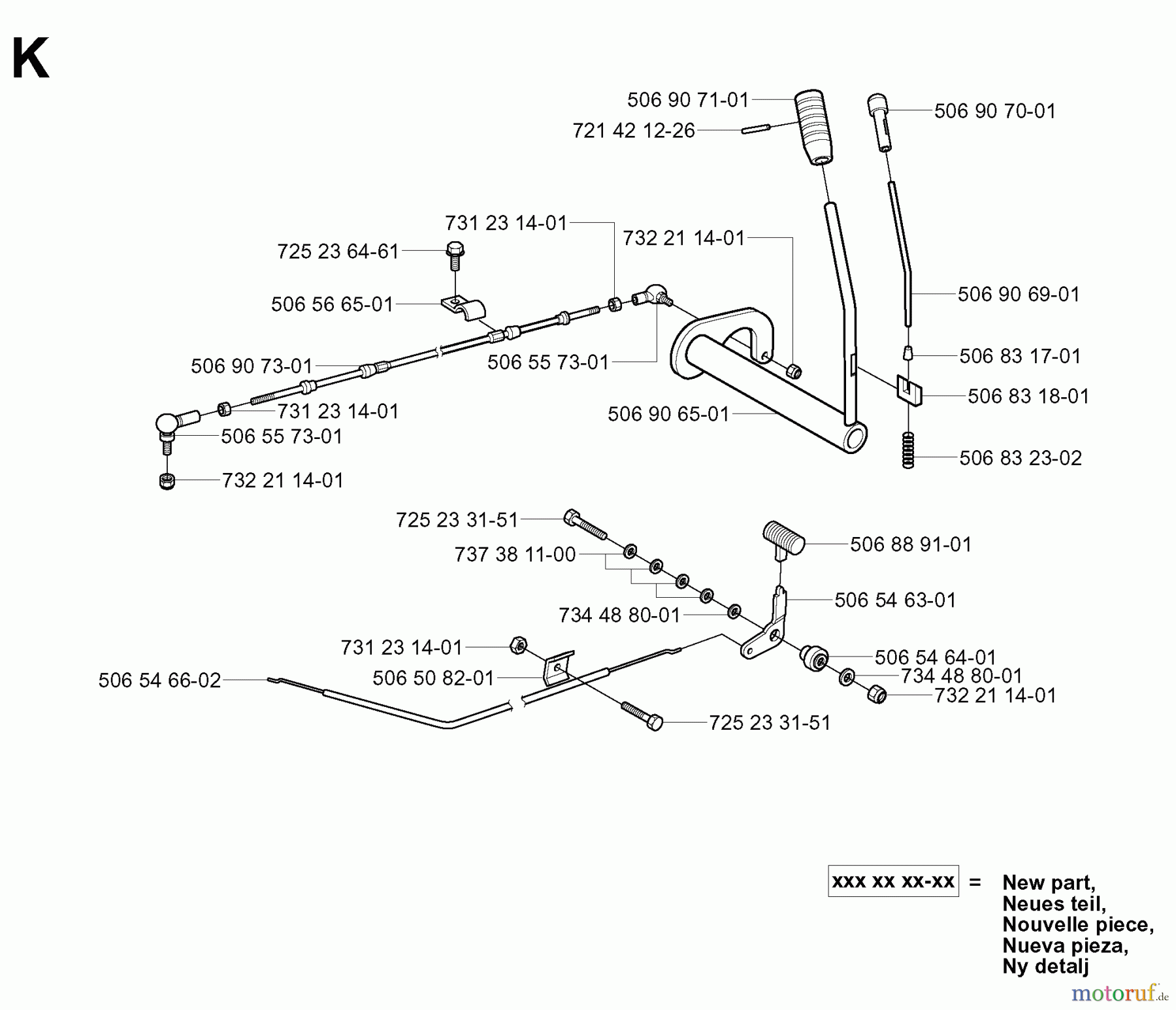 Jonsered Reitermäher FR2111 M (953535801) - Jonsered Rear-Engine Riding Mower (2005-03) CONTROLS #3