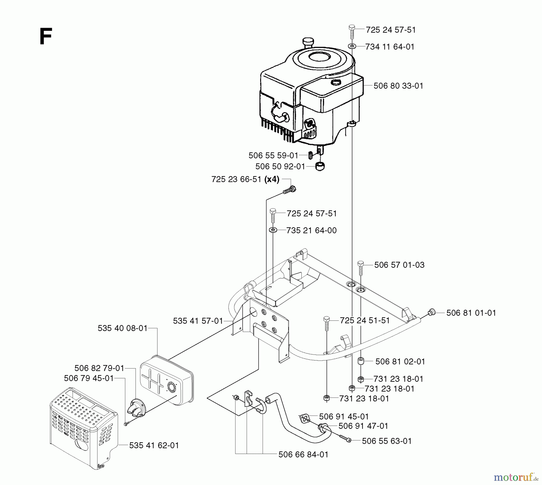 Jonsered Reitermäher FR2113 A - Jonsered Rear-Engine Riding Mower (2003-01) ENGINE