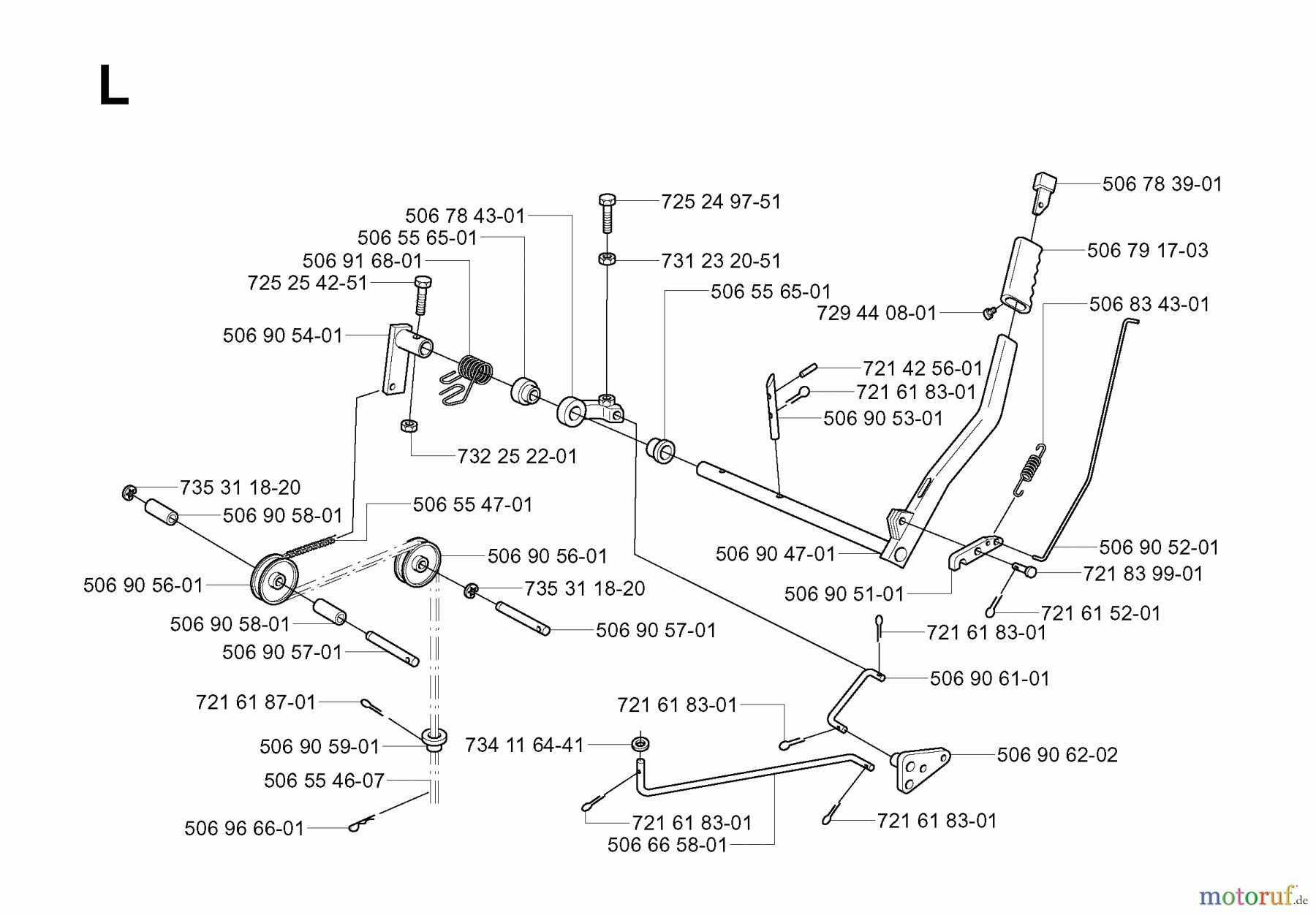 Jonsered Reitermäher FR2113 MA (953535301) - Jonsered Rear-Engine Riding Mower (2004-01) CONTROLS #2